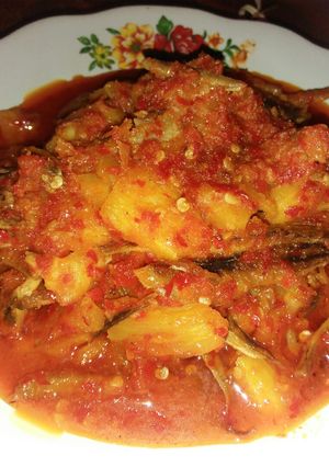 Foto resep Sambal nanas ikan asin