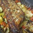 Costilla de cerdo al horno con patata panadera