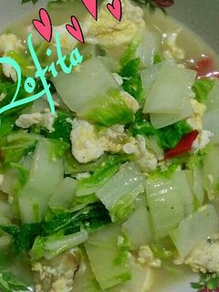 Foto resep Cah sawi putih telur