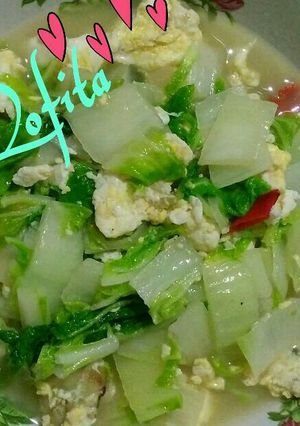 Foto resep Cah sawi putih telur