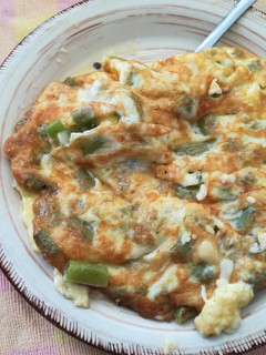 Una foto de Tortilla de habichuelas con queso