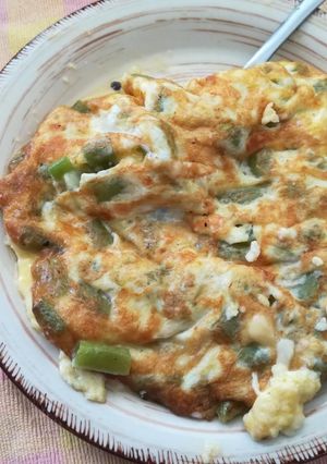 Una foto de Tortilla de habichuelas con queso