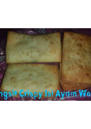 Foto resep Pangsit Crispy Isi Ayam Wortel