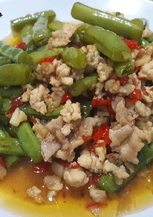 Foto resep Tumis buncis ayam saus tiram