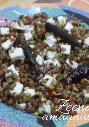 A picture of Sprouts and Cheese Stir Fry.