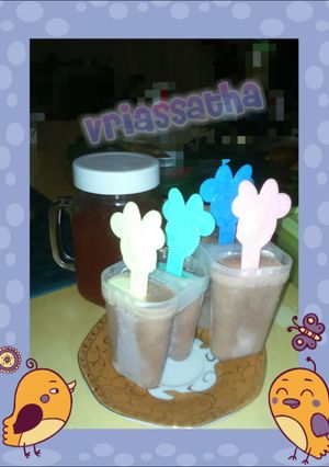 Foto resep Choco milk ice lolly
