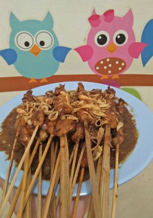 Foto resep Sate Ayam Bumbu Kacang