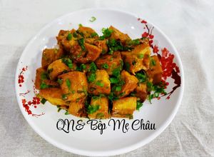 Hình của món Đậu hũ rim nước tương(món chay).