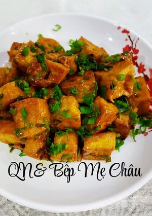 Hình của món Đậu hũ rim nước tương(món chay).