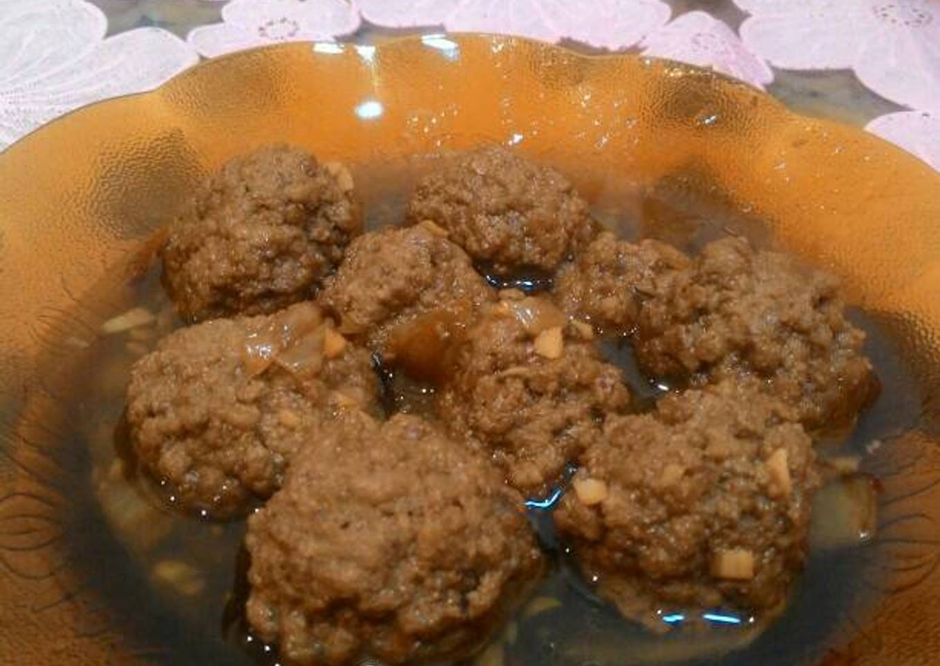 Bola bola daging cincang teriyaki