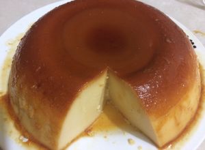 Una foto de Flan