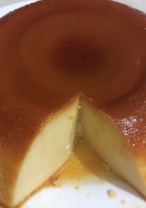 Una foto de Flan