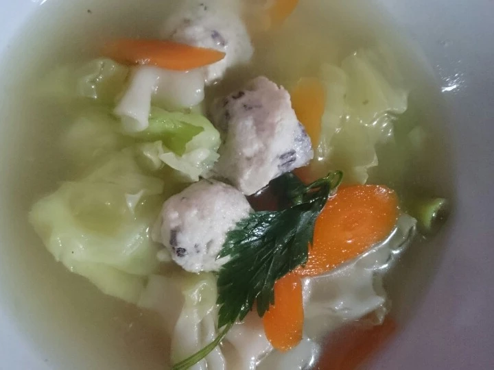 Langkah Gampang Membuat Resep Sop sayur baso ayam yang Menggugah Selera Anti Ribet, Sempurna