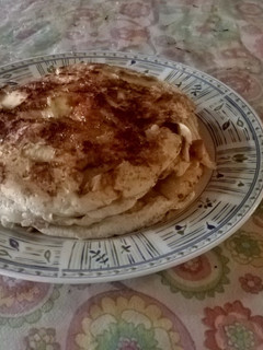 Una foto de Panqueques de manzana