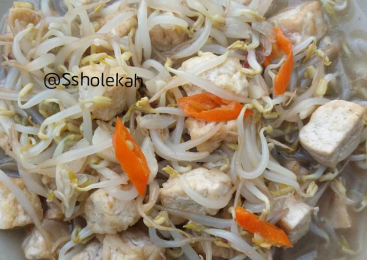 Kiat-kiat memasak Ca tauge tahu legit