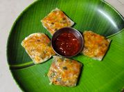 A picture of veg cheese wraps