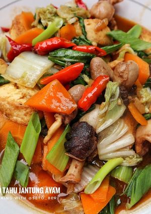 Foto resep Sapo tahu jantung ayam