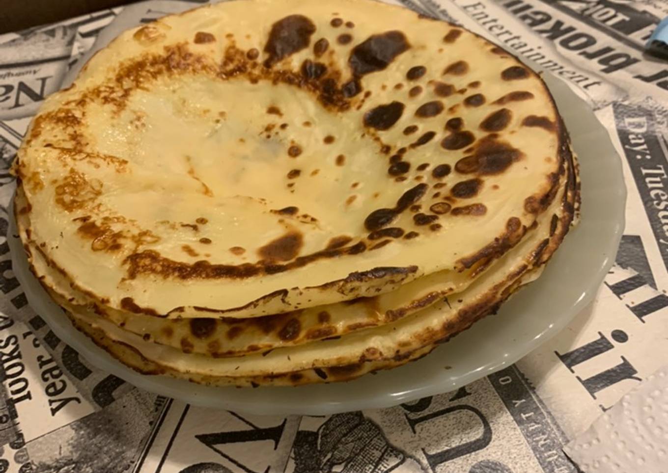 Panqueques con dulce de leche