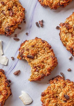 Foto principal de Galletas de avena con nibs de cacao y coco 🍪