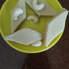 A picture of Kaju Katli.