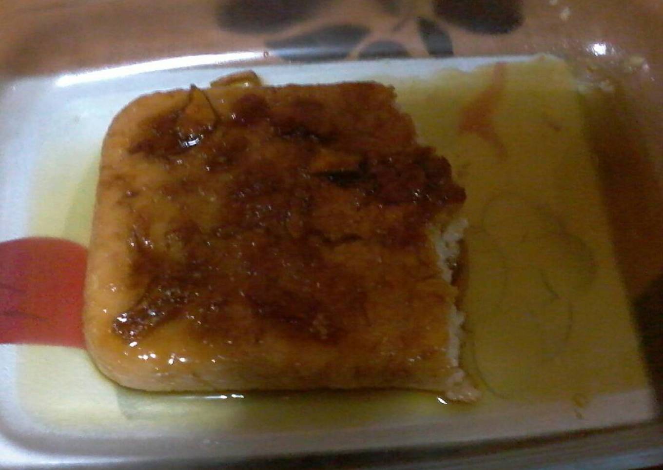 Flan de arroz con leche