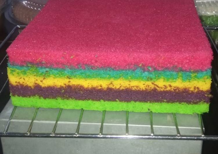 Resep Membuat Rainbow cake Lezat