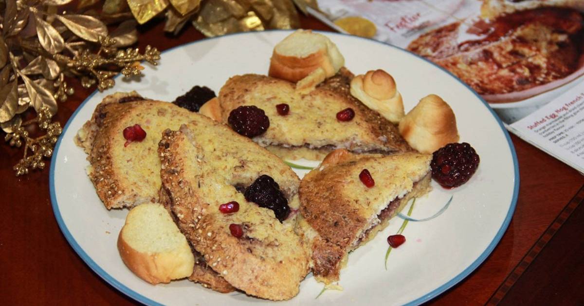 Stuffed Egg Nog French Toast Recipe by Little Hearts Cookpad