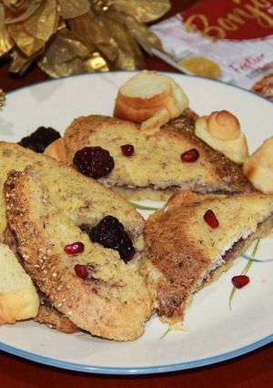 A picture of Stuffed Egg Nog French Toast.