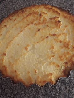 Una foto de Tarta de dulce de leche y coco