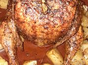 Una foto de pollo al horno de chile