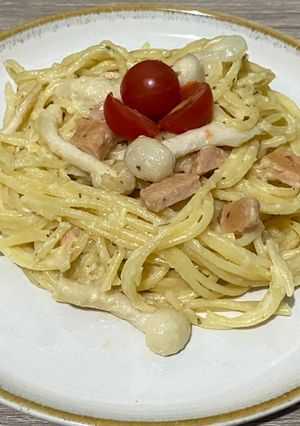 Foto resep Spaghetti Creamy Mushroom