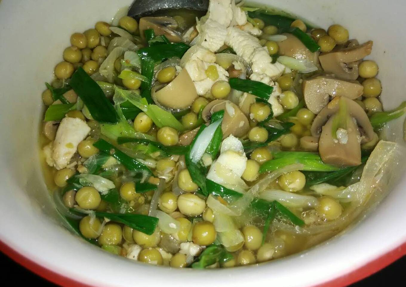 Kacang maling aka kacang polong tumis daun bawang