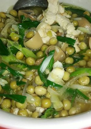 Foto resep Kacang maling aka kacang polong tumis daun bawang