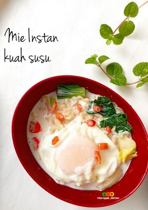Foto resep Mie Instan Kuah Susu