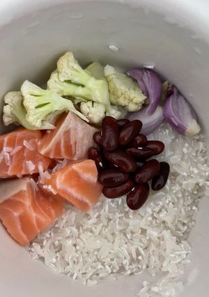 Foto resep MPASI 6M+ SALMON KACANG MERAH