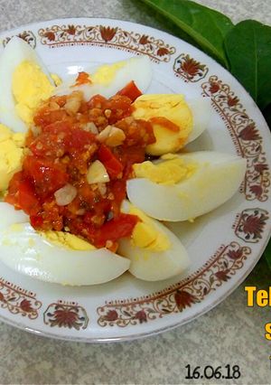 Foto resep TELUR REBUS sambal terasi
