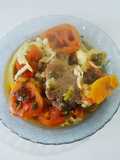 Carne a la olla con verduras