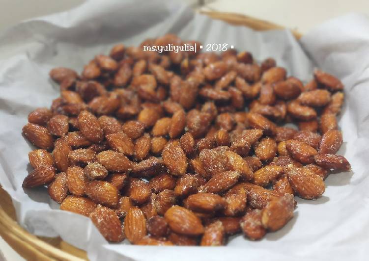 Resep Honey Roasted Almond Anti Gagal