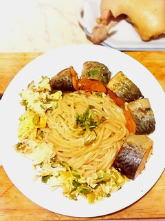 🍅茄汁香菜鯖魚麵🍅 的食譜成品照片