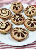Crostatine con ricotta e gocce di cioccolato