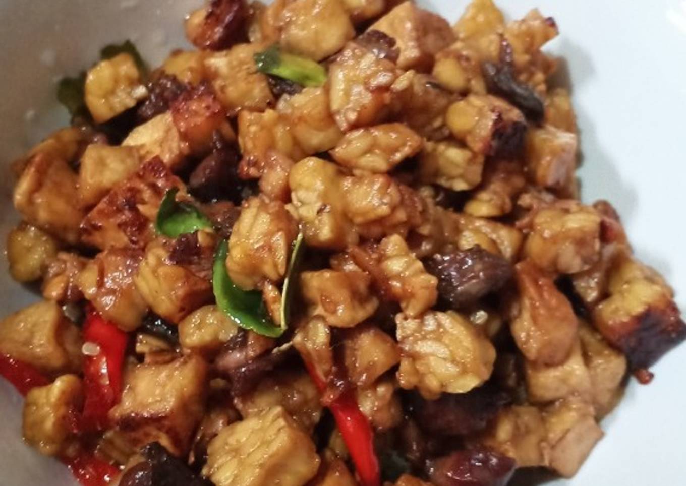 Sambal Goreng Tempe Tahu Dan Hati Enak