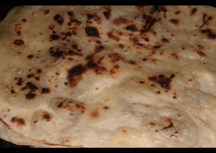 Homemade Butter naan without yeast and tandoor