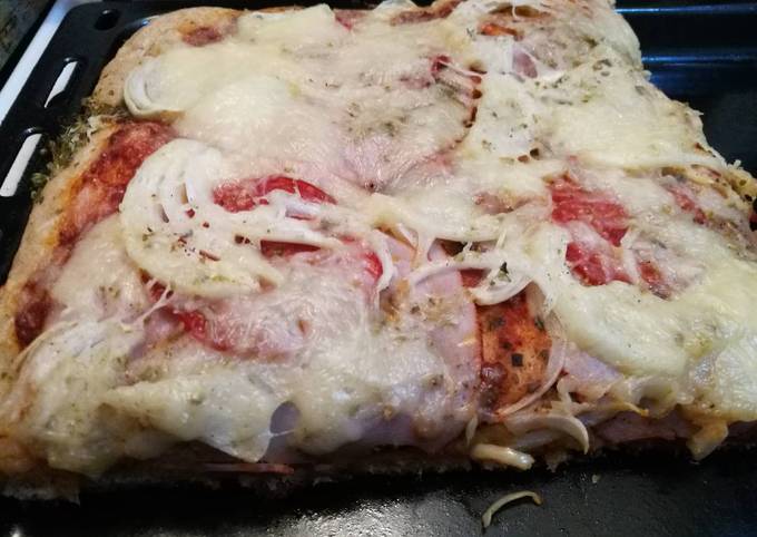 Teljes kiőrlésű pizzatészta recept foto