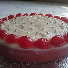 A picture of Rawa malai cake.