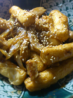 甜不辣炒雞柳 的食譜成品照片
