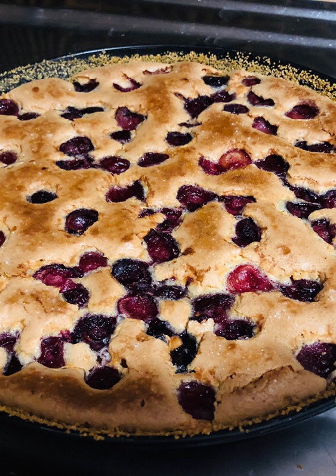 Una foto de Tarta de cerezas