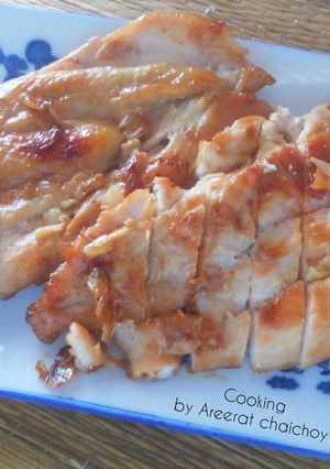 รูปของ ไก่ย่างกระเทียม #ทำขายรวย
