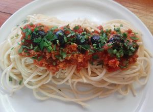 Una foto de Spaghetti alla Puttanesca