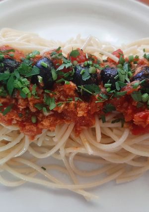 Una foto de Spaghetti alla Puttanesca