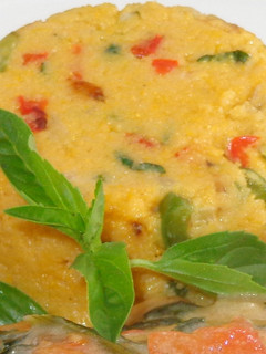 Una foto de Polenta al pimiento